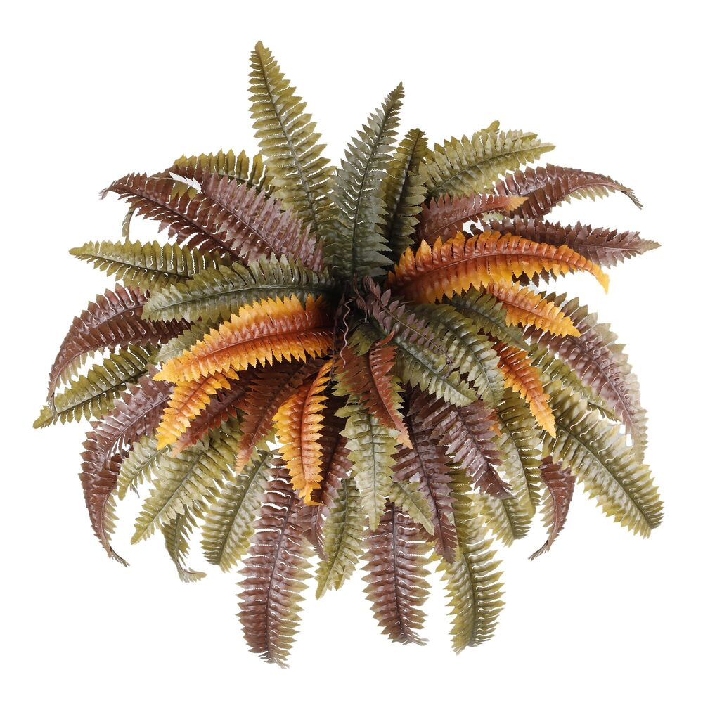 1142 45in Artificial Boston Ferns Hanging Plants Large Faux Greenery Bushes